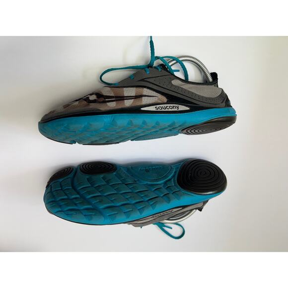 Saucony Hattori LC Running Shoes Athletic Blue Gray Lace Up Women's Size 10 - Picture 2 of 10